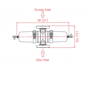 AMIAD 3" 80mm TDS FILTER S/S SCREEN FLANGED 130 Micron